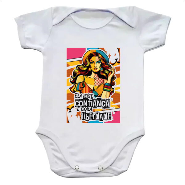 Body infantil Mulher exala liberdade