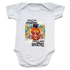 Body infantil Mulher forca sobrenome