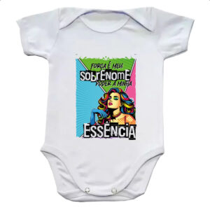 Body infantil Mulher poder essencia