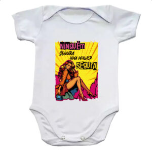 Body infantil Mulher segura