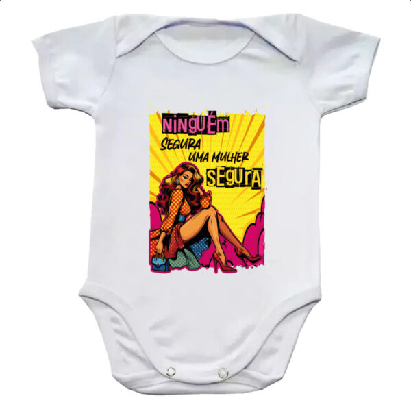 Body infantil Mulher segura