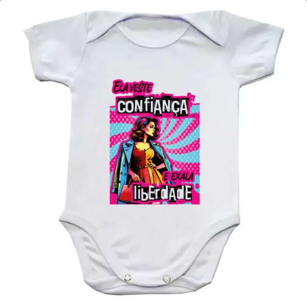 Body infantil Mulher veste e exala