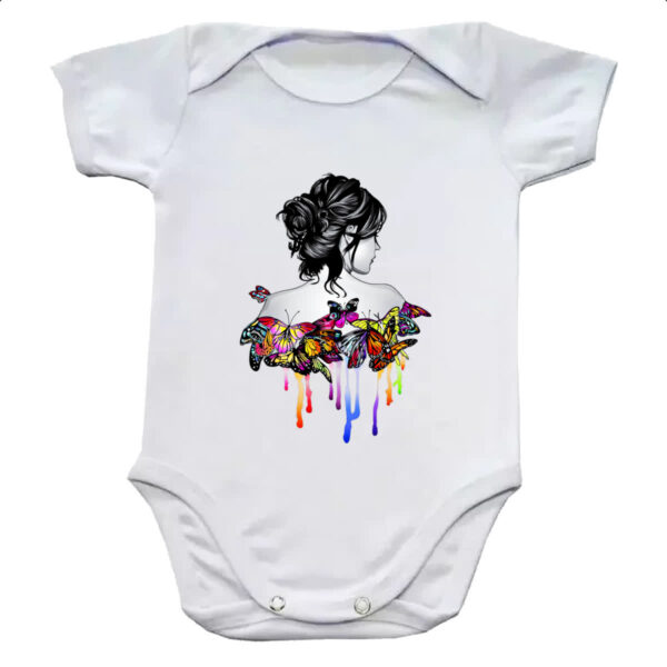 Body infantil Mulher virtuosa e borboletas