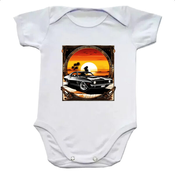 Body infantil Muscle Car Sunset Art