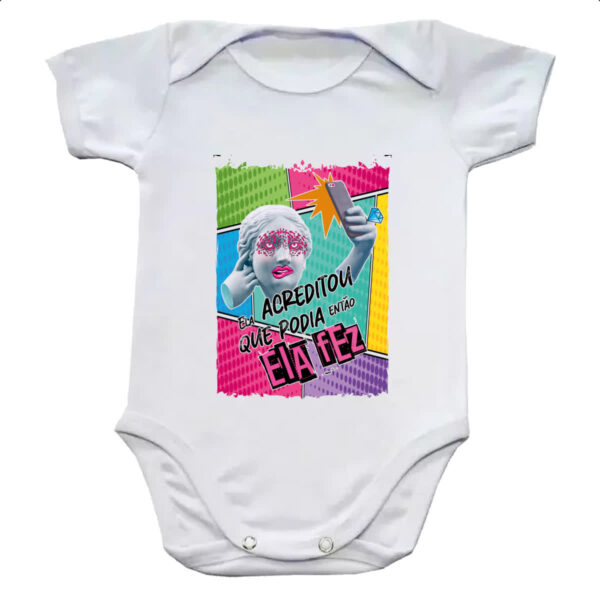 Body infantil Mulher acreditou e fez