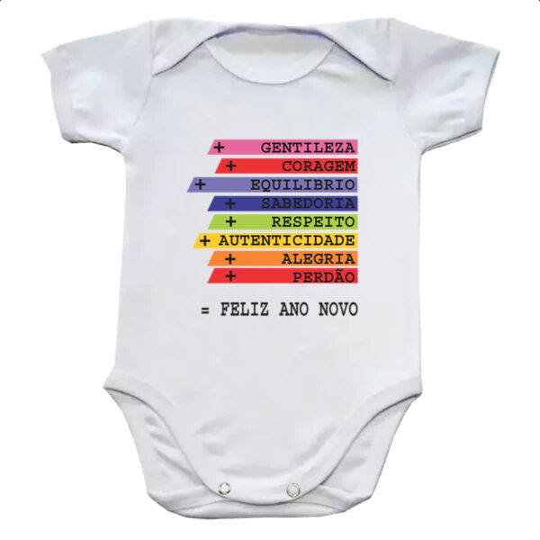 Body infantil Ano novo de acoes