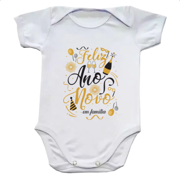 Body infantil Ano novo em familia