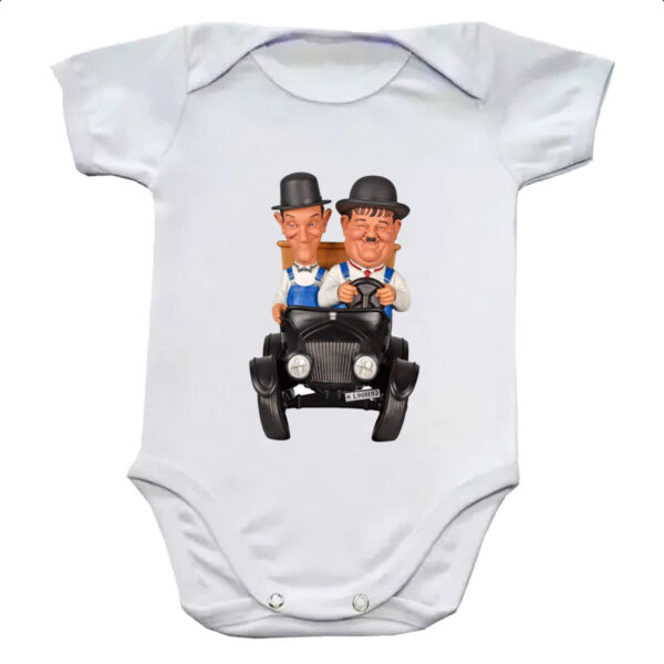 Body infantil Nostalgia O Gordo e o Magro Calhambeque