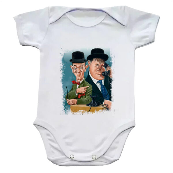 Body infantil Nostalgia O Gordo e o Magro Caricatura