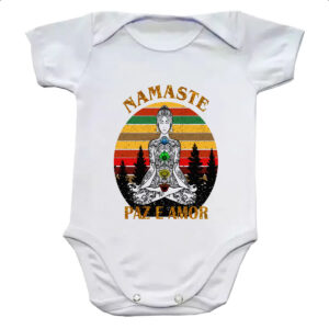 Body infantil Namaste Paz e Amor
