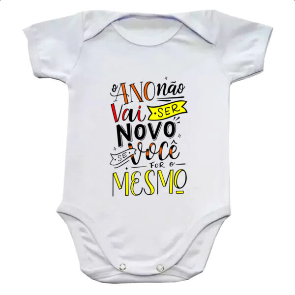 Body infantil Ano novo nao vai ser