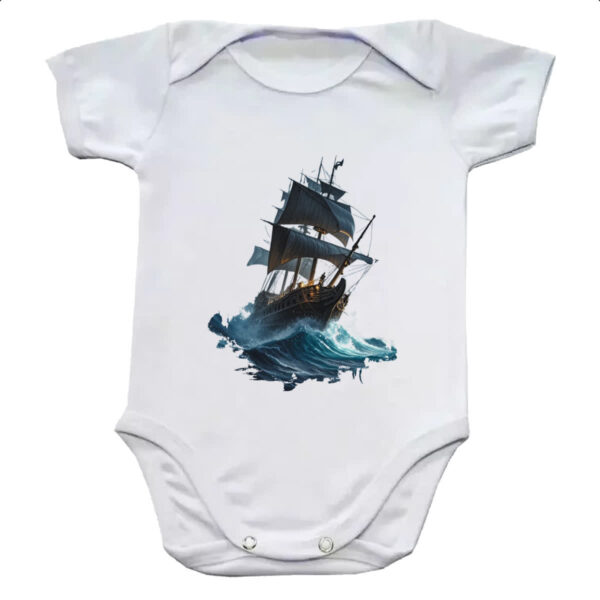 Body infantil Navio em mar aberto