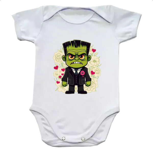 Body infantil Noivo Frankenstein