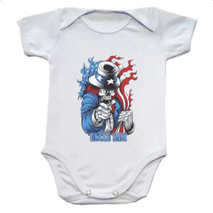 Body infantil Uncle Sam Skull