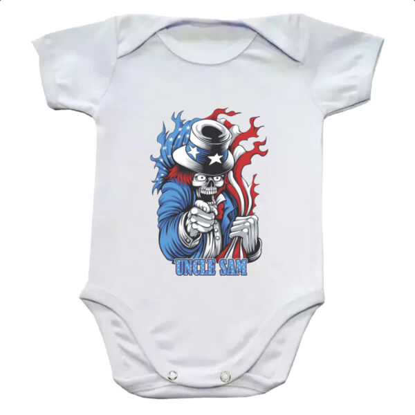 Body infantil Uncle Sam Skull