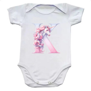 Body infantil Unicornio Alfabeto Letra K