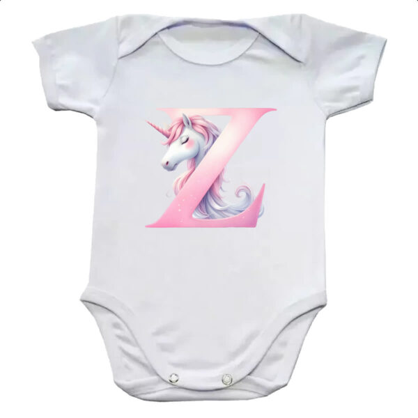Body infantil Unicornio Alfabeto Letra Z