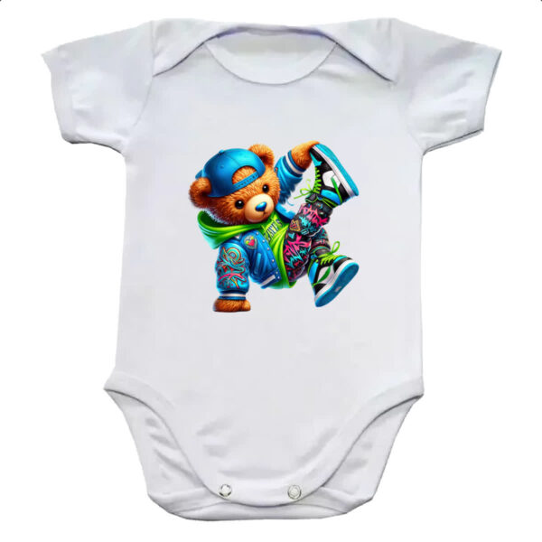 Body infantil Urso Hiphop