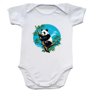 Body infantil Urso panda na arvore