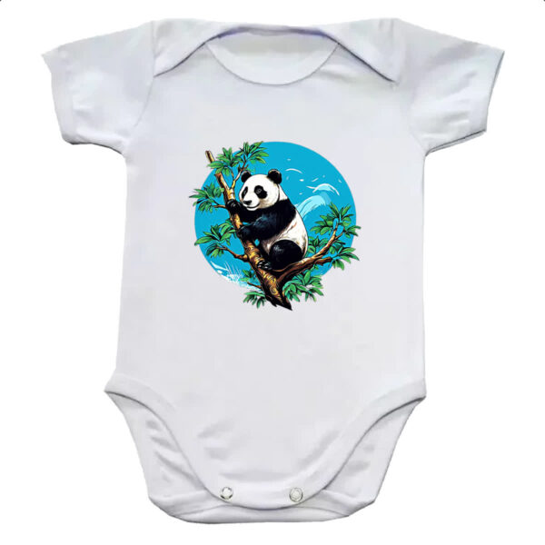 Body infantil Urso panda na arvore