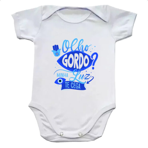 Body infantil Olho Grego gordo cego