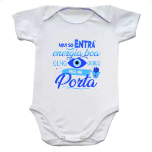 Body infantil Olho Grego gordo na porta