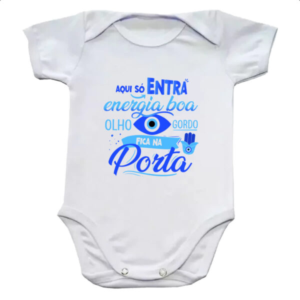 Body infantil Olho Grego gordo na porta