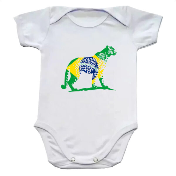 Body infantil Onca Pintada Fauna Brasil