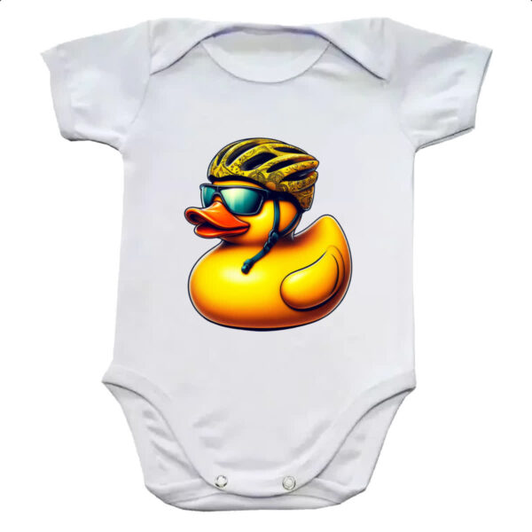 Body infantil Patinho de borracha Ciclista