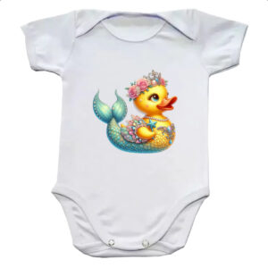 Body infantil Patinho de borracha Sereia