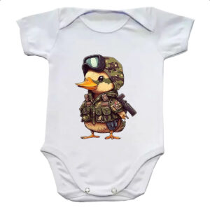 Body infantil Patinho militar
