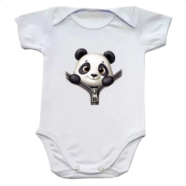Body infantil Panda no ziper