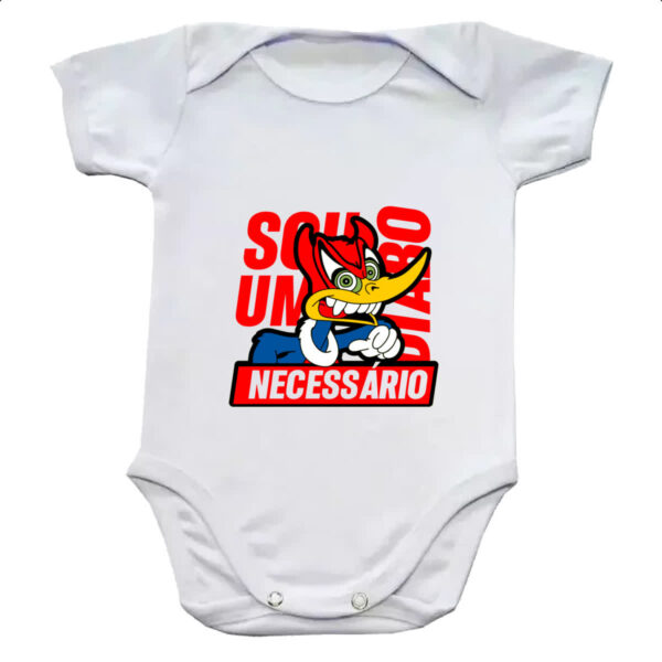 Body infantil Pica Pau - Sou um diabo necessario