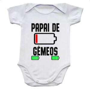 Body infantil Papai de gemeos