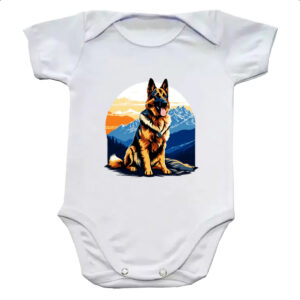 Body infantil Pastor alemao montanhas
