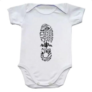 Body infantil Pegada montanha aventureiro