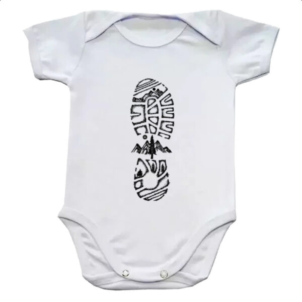 Body infantil Pegada montanha aventureiro