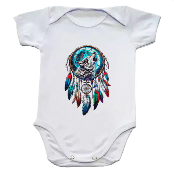 Body infantil Apanhador de sonhos lobo uivando