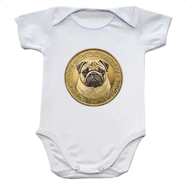 Body infantil Pug coin