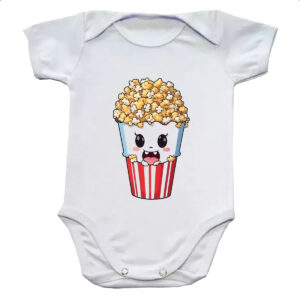 Body infantil Pipoca cinema feliz