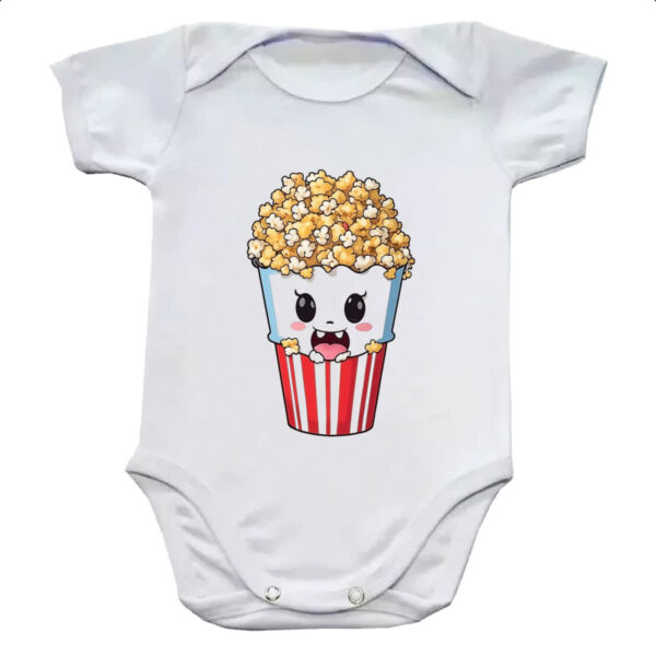 Body infantil Pipoca cinema feliz
