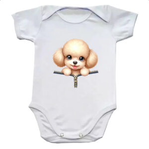Body infantil Poodle no Ziper