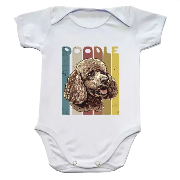 Body infantil Poodle retro vintage