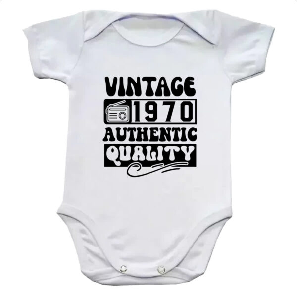 Body infantil Radio Vintage 1970