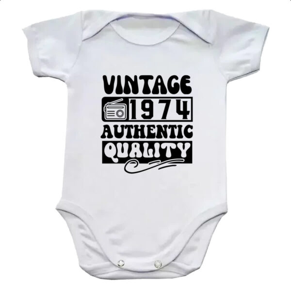 Body infantil Radio Vintage 1974