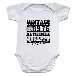 Body infantil Radio Vintage 1975