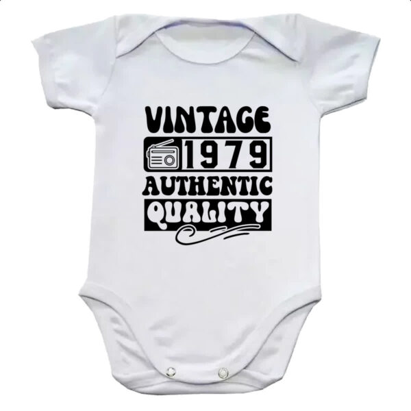 Body infantil Radio Vintage 1979