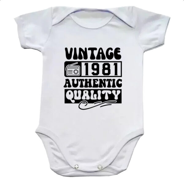 Body infantil Radio Vintage 1981