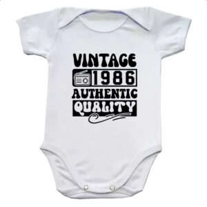 Body infantil Radio Vintage 1986
