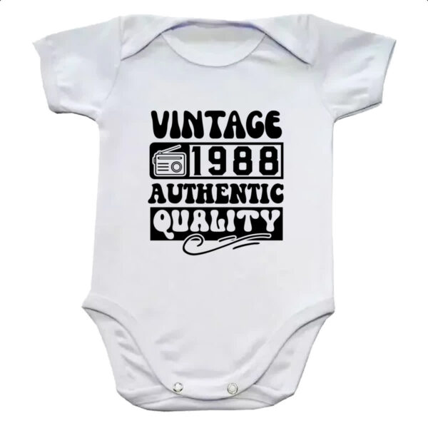 Body infantil Radio Vintage 1988
